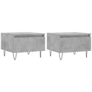 sofaborde 2 stk. 50x46x35 cm konstrueret træ betongrå