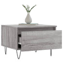 sofaborde 2 stk. 50x46x35 cm konstrueret træ grå sonoma-eg