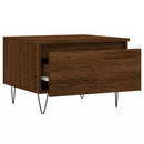 sofaborde 2 stk. 50x46x35 cm konstrueret træ brun egetræsfarve