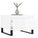sofaborde 2 stk. 50x46x35 cm konstrueret træ hvid højglans