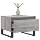 sofaborde 2 stk. 50x46x35 cm konstrueret træ grå sonoma-eg