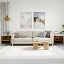 sofaborde 2 stk. 50x46x50 cm konstrueret træ røget egetræsfarve