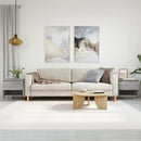 sofaborde 2 stk. 50x46x50 cm konstrueret træ grå sonoma-eg