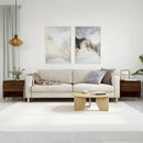 sofaborde 2 stk. 50x46x50 cm konstrueret træ brun egetræsfarve