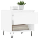 sofaborde 2 stk. 50x46x50 cm konstrueret træ hvid