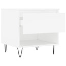 sofaborde 2 stk. 50x46x50 cm konstrueret træ hvid