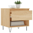 sofaborde 2 stk. 50x46x50 cm konstrueret træ sonoma-eg