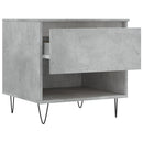 sofaborde 2 stk. 50x46x50 cm konstrueret træ betongrå