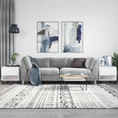 sofaborde 2 stk. 50x46x50 cm konstrueret træ hvid højglans