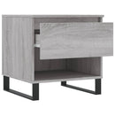 sofaborde 2 stk. 50x46x50 cm konstrueret træ grå sonoma-eg