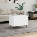 sofabord 60x44,5x45 cm konstrueret træ hvid