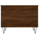 sofabord 60x44,5x45 cm konstrueret træ brun egetræsfarve