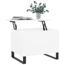 sofabord 60x44,5x45 cm konstrueret træ hvid
