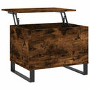 sofabord 60x44,5x45 cm konstrueret træ røget egetræsfarve