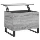 sofabord 60x44,5x45 cm konstrueret træ Grå sonoma-eg