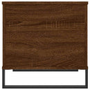 sofabord 60x44,5x45 cm konstrueret træ brun egetræsfarve