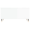 sofabord 90x44,5x45 cm konstrueret træ hvid højglans