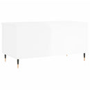 sofabord 90x44,5x45 cm konstrueret træ hvid højglans