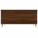 sofabord 90x44,5x45 cm konstrueret træ brun egetræsfarve