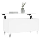 sofabord 90x44,5x45 cm konstrueret træ hvid
