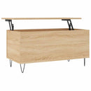 sofabord 90x44,5x45 cm konstrueret træ sonoma-eg
