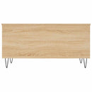 sofabord 90x44,5x45 cm konstrueret træ sonoma-eg