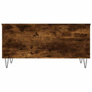 sofabord 90x44,5x45 cm konstrueret træ røget egetræsfarve
