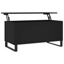 sofabord 90x44,5x45 cm konstrueret træ sort