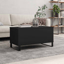 sofabord 90x44,5x45 cm konstrueret træ sort