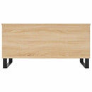 sofabord 90x44,5x45 cm konstrueret træ sonoma-eg