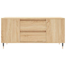 sofabord 102x44,5x50 cm konstrueret træ sonoma-eg