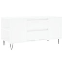 sofabord 102x44,5x50 cm konstrueret træ hvid