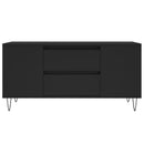 sofabord 102x44,5x50 cm konstrueret træ sort