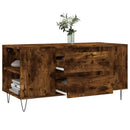 sofabord 102x44,5x50 cm konstrueret træ røget egetræsfarve