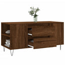 sofabord 102x44,5x50 cm konstrueret træ brun egetræsfarve