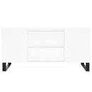 sofabord 102x44,5x50 cm konstrueret træ hvid