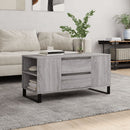 sofabord 102x44,5x50 cm konstrueret træ grå sonoma-eg