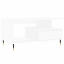 sofabord 90x49x45 cm konstrueret træ hvid