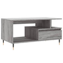 sofabord 90x49x45 cm konstrueret træ Grå sonoma-eg