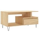 sofabord 90x49x45 cm konstrueret træ sonoma-eg