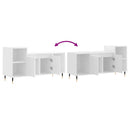 tv-bord 100x35x55 cm konstrueret træ hvid