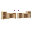 tv-bord 100x35x55 cm konstrueret træ sonoma-eg