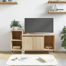 tv-bord 100x35x55 cm konstrueret træ sonoma-eg