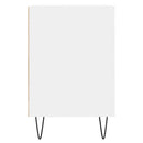 tv-bord 100x35x55 cm konstrueret træ hvid