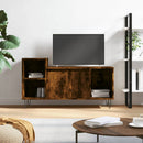 tv-bord 100x35x55 cm konstrueret træ røget egetræsfarve