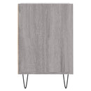 tv-bord 100x35x55 cm konstrueret træ grå sonoma-eg