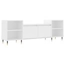 tv-bord 160x35x55 cm konstrueret træ hvid