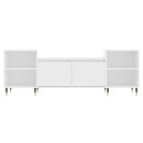 tv-bord 160x35x55 cm konstrueret træ hvid