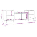 tv-bord 160x35x55 cm konstrueret træ hvid