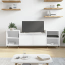 tv-bord 160x35x55 cm konstrueret træ hvid
